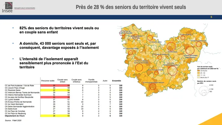 Carte séniors isolés